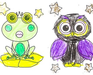 Bouncy Frog and Wise Owl